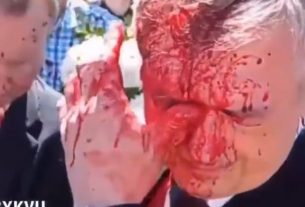 Pologne : l'ambassadeur russe aspergé de peinture rouge ( vidéo)