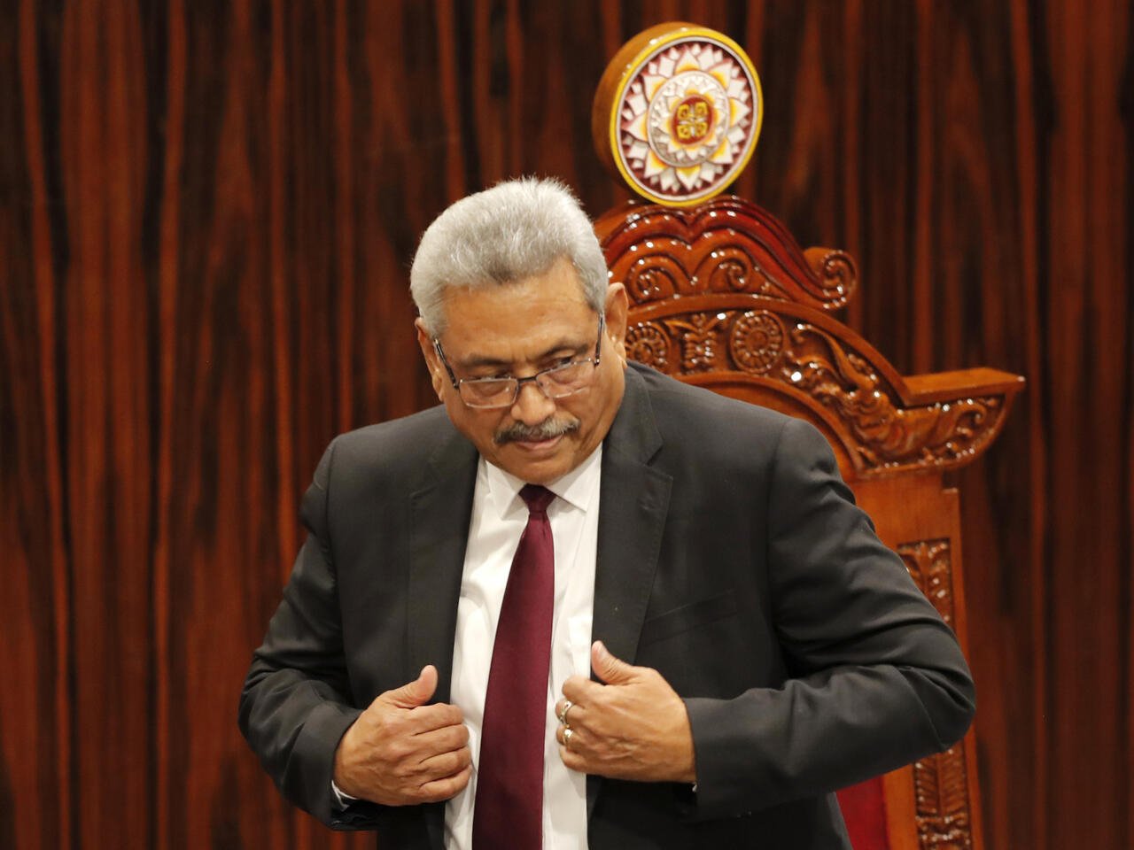Le président du Sri Lanka en fuite