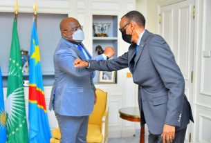 Tête-à-tête mardi entre Tshisekedi et Kagame à Luanda