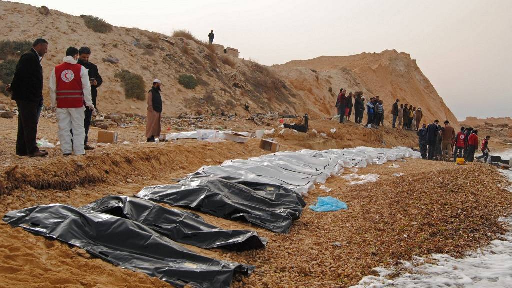 42 corps retrouvés dans une fosse commune en Libye