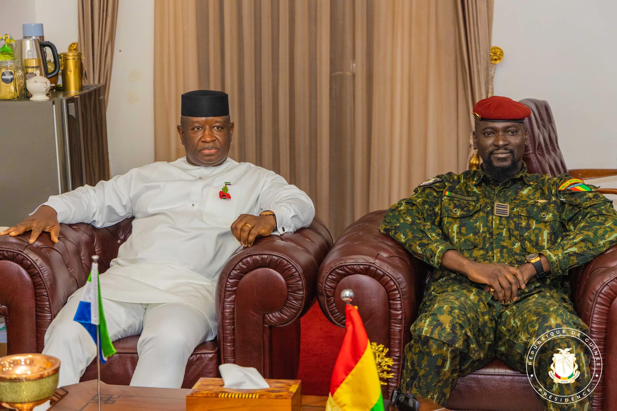 Visite du président guinéen Doumbouya en Sierra Leone