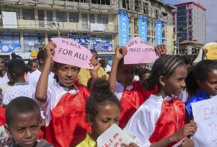 Tigré : manifestation des enfants pour soutenir le cessez-le-feu