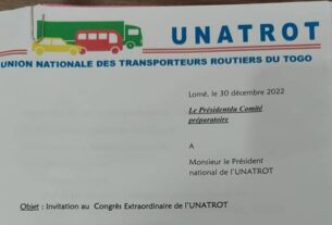 Togo : UNATROT n’organise aucun congrès extraordinaire ce 03 janvier 2023 !
