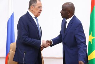 Sergueï Lavrov rencontre le président mauritanien Mohamed Ould Ghazouani