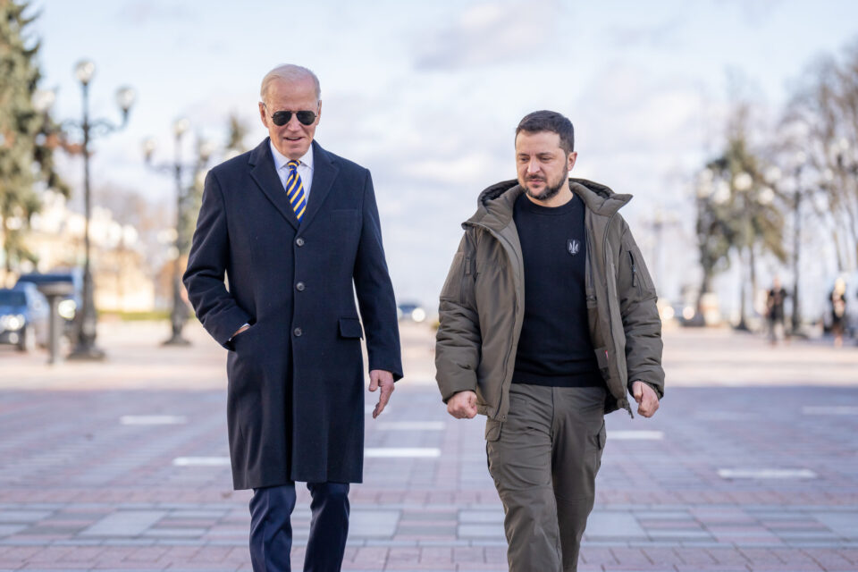 Joe Biden, en visite à Kiev (Ukraine)