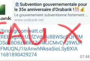 ATTENTION, la supposée subvention gouvernementale d’Orabank est une arnaque 