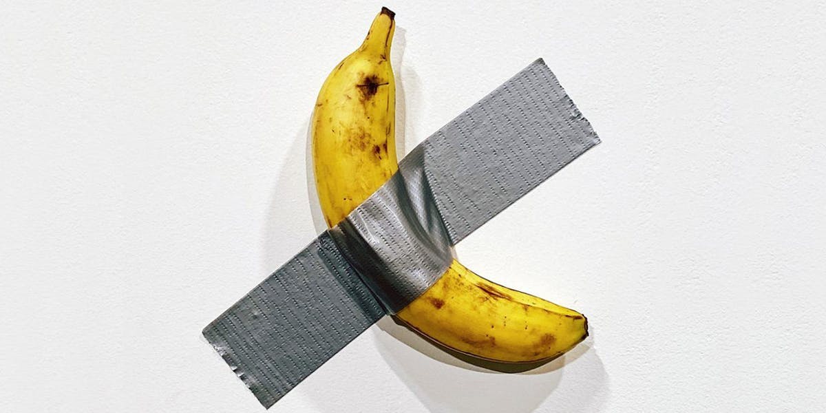 Il mange une banane d’une œuvre d’art valant plus de 71 millions F CFA