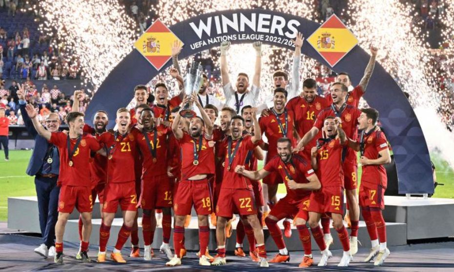Ligue des nations l'Espagne remporte le trophée devant la Croatie