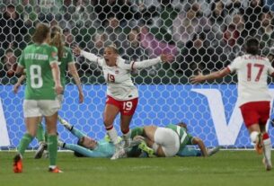 Mondial féminin 2023 le Canada bat difficilement l'Irlande