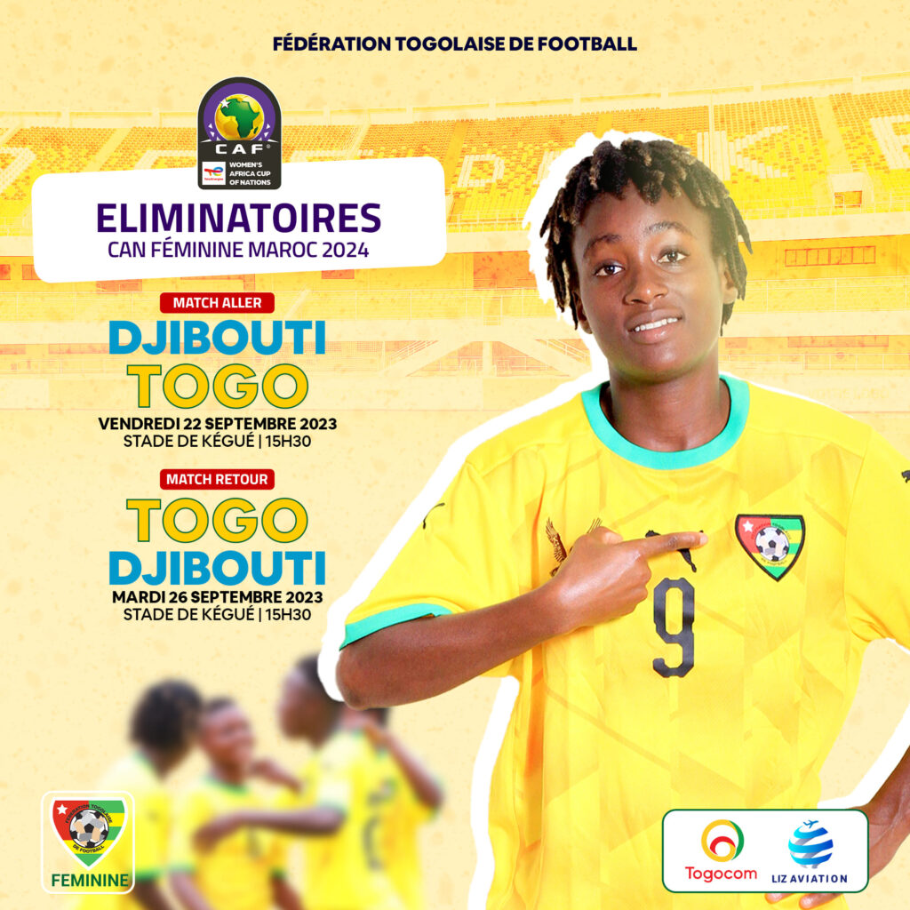 Élim CAN Féminine 2024 : Togo-Djibouti
