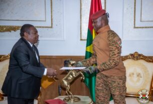 Burkina Faso : un émissaire du Président Obiang NGUEMA reçu par Ibrahim TRAORE