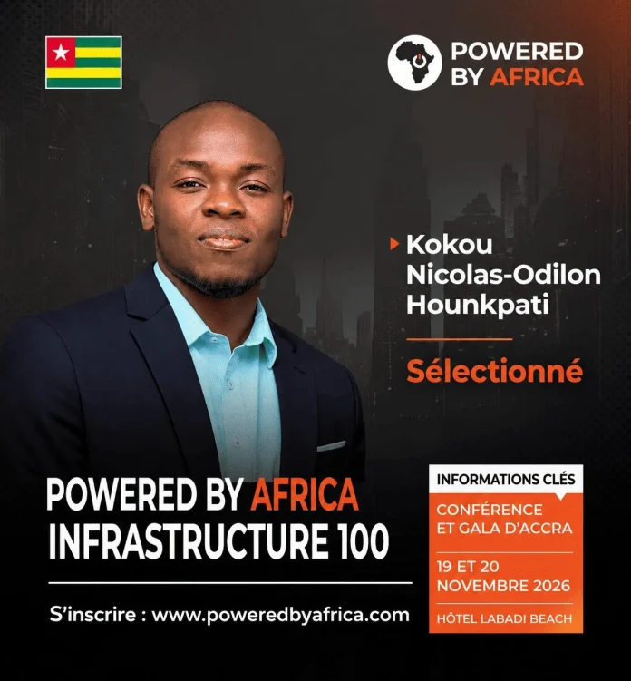Togo : Nicolas-Odilon HOUNKPATI sélectionné parmi les 100 Africains les plus influents dans les infrastructures